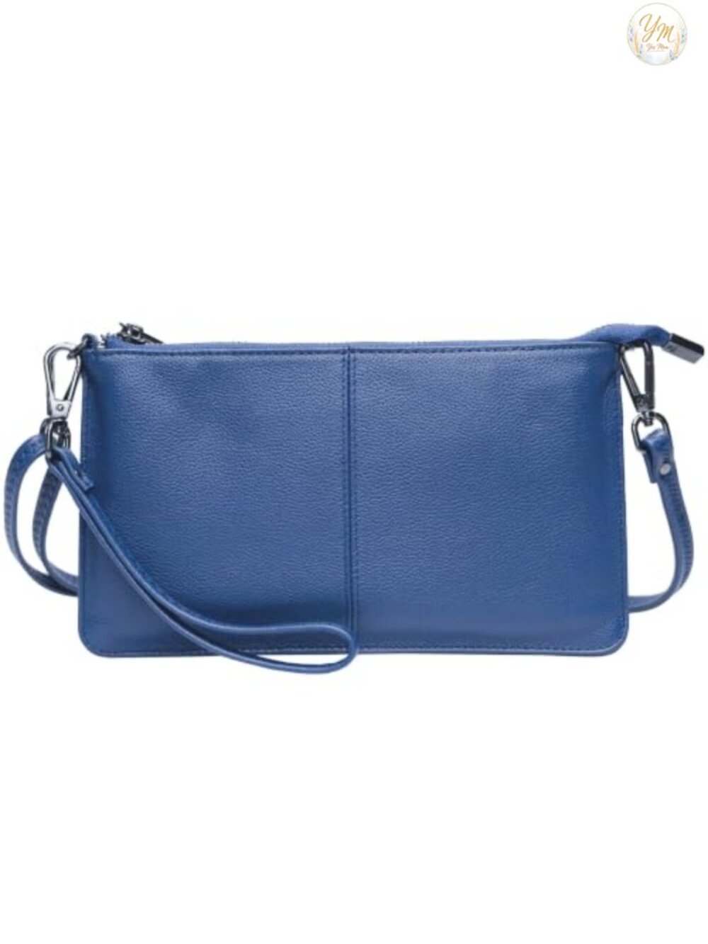 Genuine Leather Envelope Wristlet Clutch Crossbody Small Bag